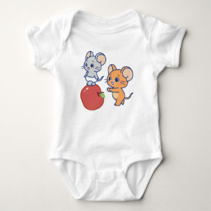 Body Para Bebé Anime Tuffy y Jerry Apple Rolling