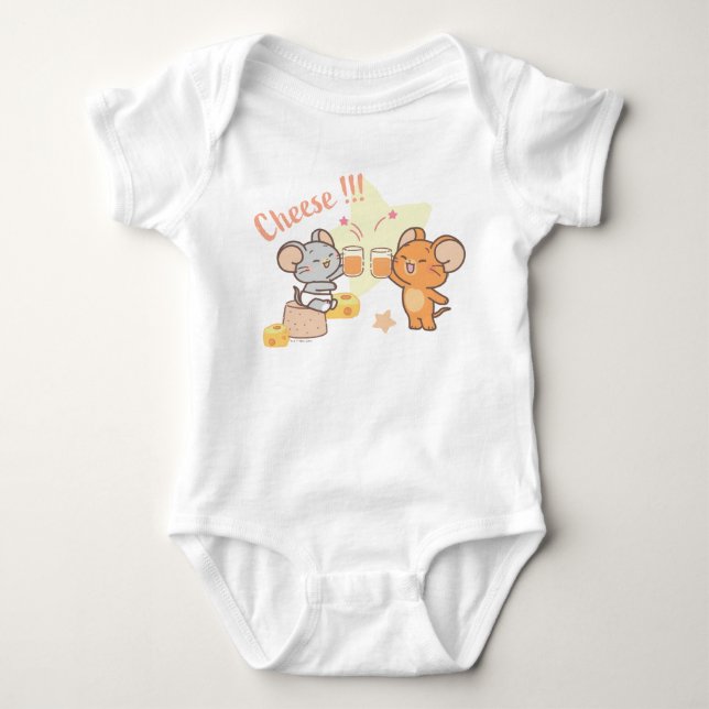 Body Para Bebé Anime Tuffy y Jerry Cheese (Anverso)