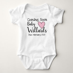 Body Para Bebé annoucement del embarazo