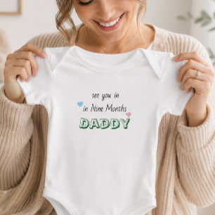 Body Para Bebé annuncio personalizado de embarazo bodysuits para