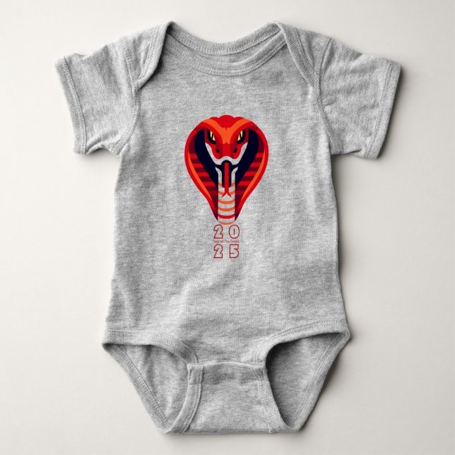 Body Para Bebé Año chino moderno de serpientes 2025 Baby B (Anverso)