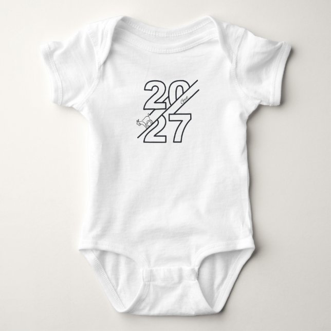 Body Para Bebé Año de la Cabra 2027 (Anverso)