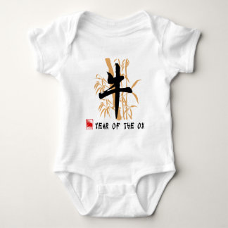 Body Para Bebé Año de la camiseta del bebé del buey