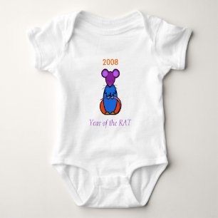 Body Para Bebé Año del bebé de la RATA