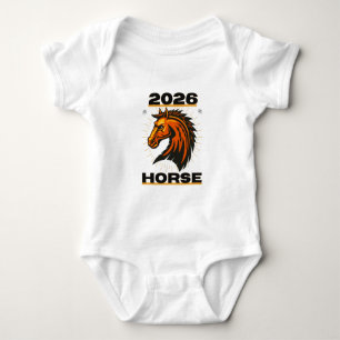 Body Para Bebé Año del Caballo 2026