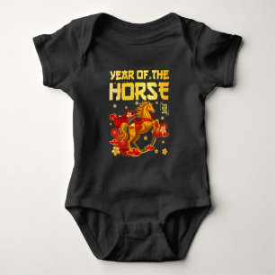 Body Para Bebé Año del Caballo 2026 - Zodiaco Año Nuevo Chino T