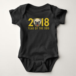 Body Para Bebé Año Nuevo chino 2018 años del barro amasado del