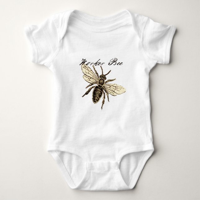Body Para Bebé Antigüedad del Ilustracion de los insectos de los  (Anverso)