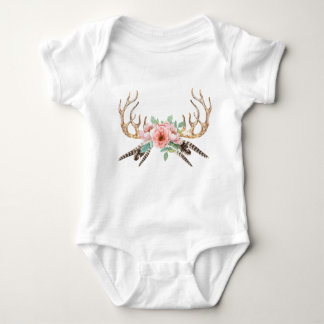 Body Para Bebé Antler Floral Baby Set