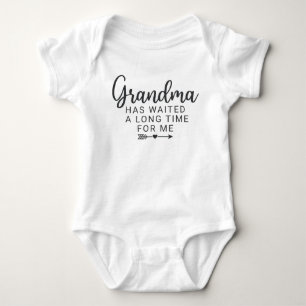 Body Para Bebé Anuncio de bebé de la abuela