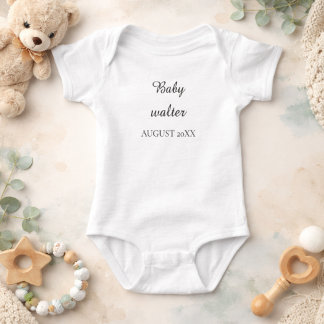 Body Para Bebé Anuncio de bebé personalizado Bienvenido bebé Walt