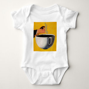 Body Para Bebé Anuncio de café antiguo