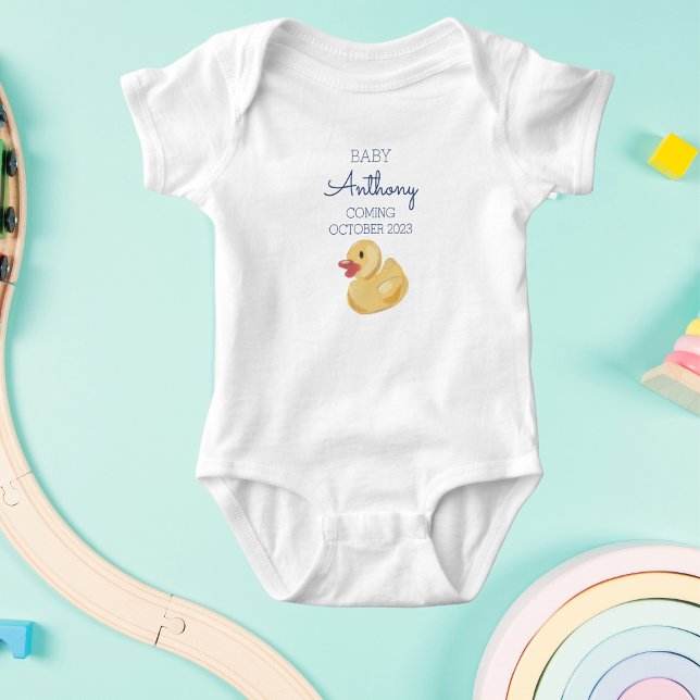 Body Para Bebé Anuncio de Embarazo Bebé / Pato Próximamente (Subido por el creador)