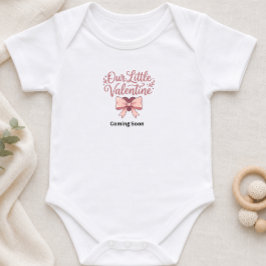 Body Para Bebé Anuncio de Embarazo Nuestro Pequeño San Valentín