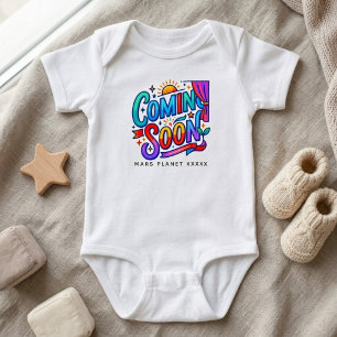 Body Para Bebé Anuncio de Embarazo Próximamente Ropa de Bebé Crea