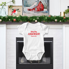 Body Para Bebé Anuncio de nacimiento de bebé de vacaciones