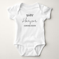 Anuncio Personalizado Bodysuit de bebé, Embarazo