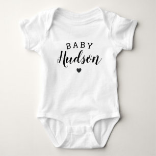 Body Para Bebé Anuncio personalizado del nombre del bebé