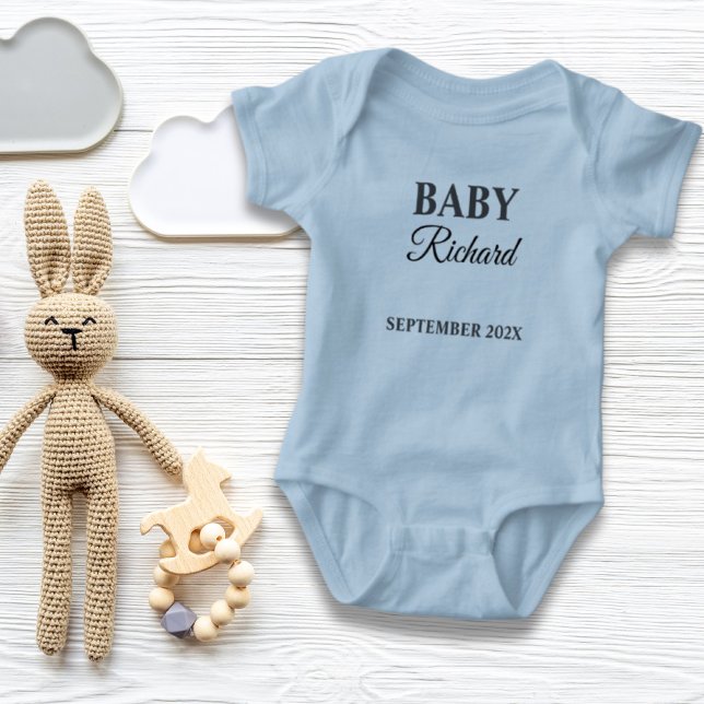Body Para Bebé apellido del personalizado apellido del bebé (custom family name last name baby birth baby bodysuit)