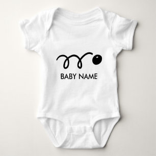 Body Para Bebé Aplastar el conjunto de bebés con nombre personali