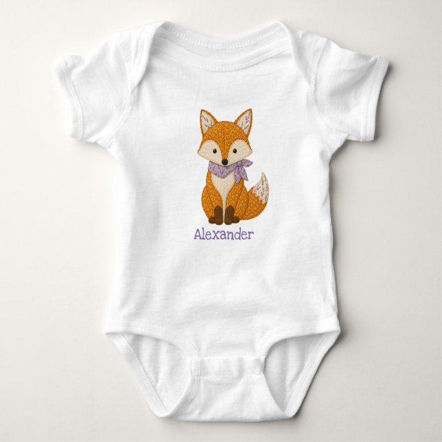 Body Para Bebé Aplicación Foxy (Anverso)
