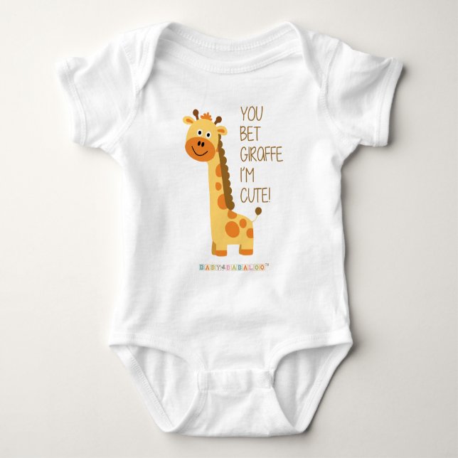 Body Para Bebé Apostas a Giraffe que soy linda (Anverso)