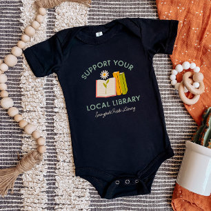Body Para Bebé Apoya a tu biblioteca local personalizada