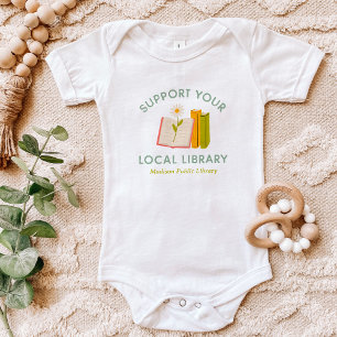 Body Para Bebé Apoye a su Personalizado de biblioteca local