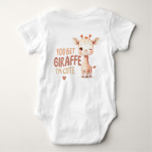 Apuesto a que Giraffe soy una camiseta pequeña