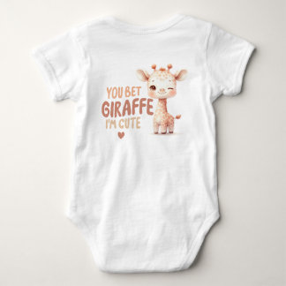 Body Para Bebé Apuesto a que Giraffe soy una camiseta pequeña