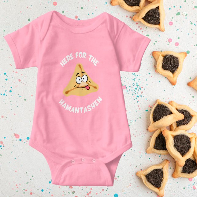 Body Para Bebé Aquí por el Hamantashen Purim (Subido por el creador)