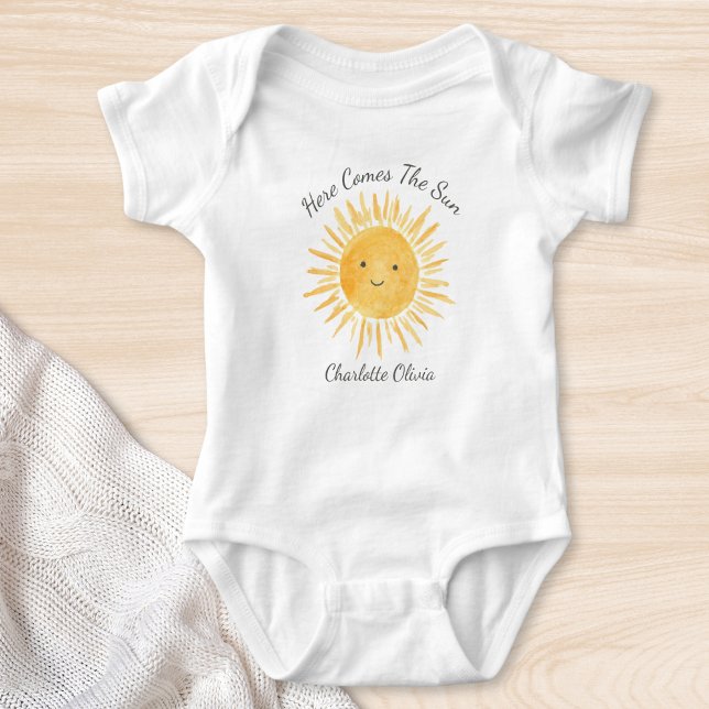 Body Para Bebé Aquí Viene El Sol Personalizado (Subido por el creador)