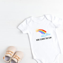 Body Para Bebé Aquí viene el sol Rainbow Baby Bodysuit