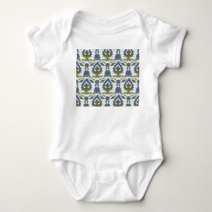 Body Para Bebé Árabe Tradicional: Iznik Tile Seamless.