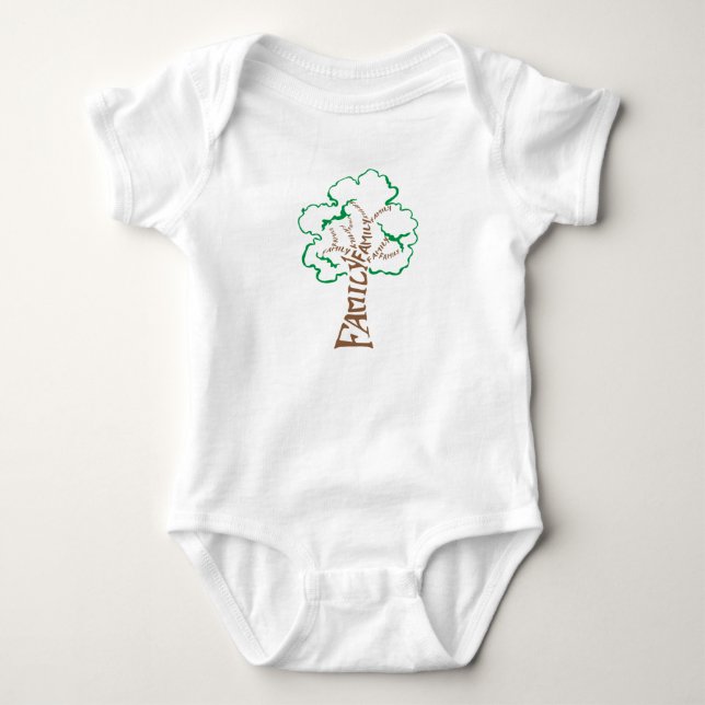 Body Para Bebé Árbol de familia (Anverso)