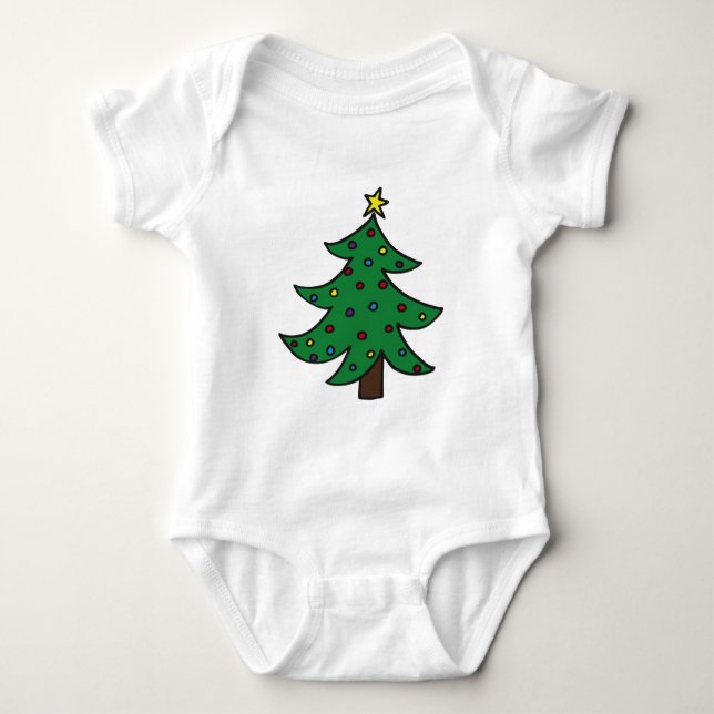 Body Para Bebé Árbol de navidad (Anverso)