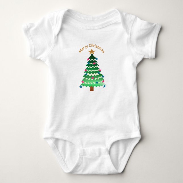 Body Para Bebé árbol de Navidad (Anverso)