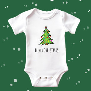 Body Para Bebé árbol de Navidad