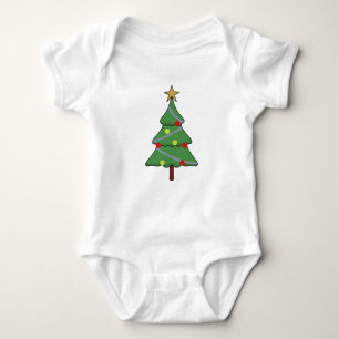 Body Para Bebé Árbol de Navidad Adorable