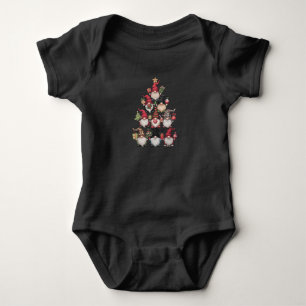 Body Para Bebé Árbol de Navidad Gnomos Navidad Divertida Fiestas
