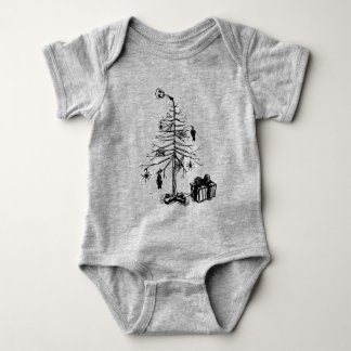 Body Para Bebé Árbol de Navidad Gótico