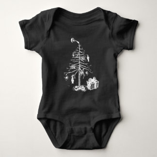 Body Para Bebé Árbol de Navidad Gótico