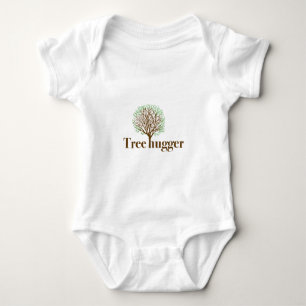 Body Para Bebé Árbol Hugger con ilustracion de árbol