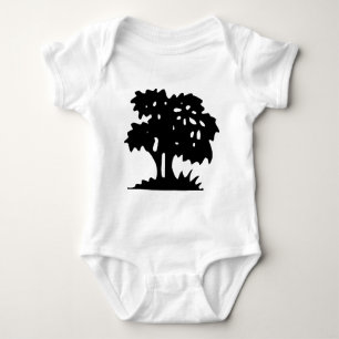 Body Para Bebé Árbol personalizado - Negro