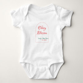 Body Para Bebé Arch shape cherry blossom red green baby shower na