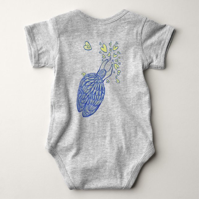 Body Para Bebé Archangel Michael Love & Support Baby Bodysuit (Reverso)
