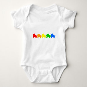 Body Para Bebé arco iris de patinaje