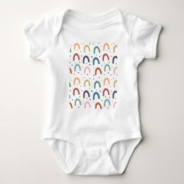 Body Para Bebé Arcoíris Boho (Anverso)