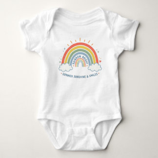 Body Para Bebé 🌈 Arcoíris Brillante Verano Sol & Sonrisas Bebé