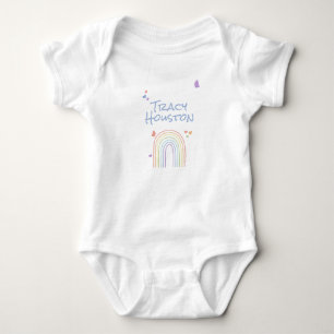 Body Para Bebé Arcoíris Colorido y Adorable con Corazones